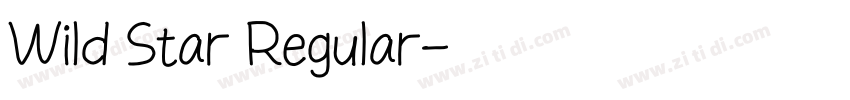 Wild Star Regular字体转换